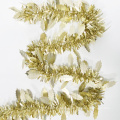 wholesale Tinsel Artificial Christmas Garland with Leaves